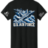 Black U.S. Air Force apparel back view