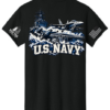 Black U.S. Navy apparel back view