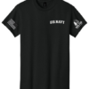 Black U.S. Navy apparel front view