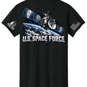 Black U.S. Space Force apparel back view