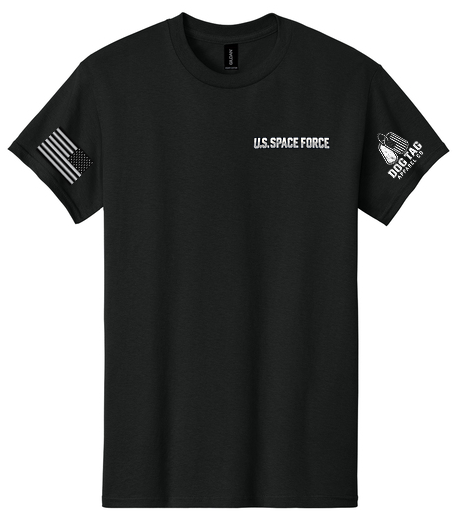 Black U.S. Space Force apparel front view