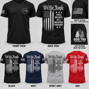 We the People T-shirt colorway mockup