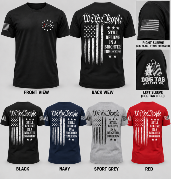 We the People T-shirt colorway mockup