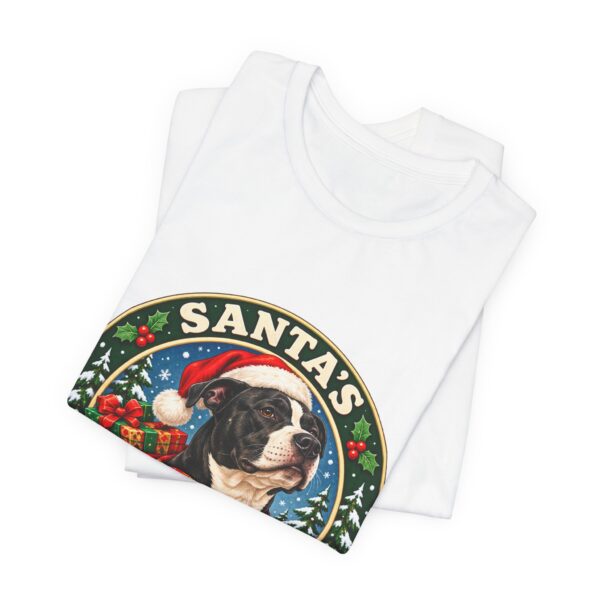 Santa's Pawtection Detail Christmas Pitty T-Shirt