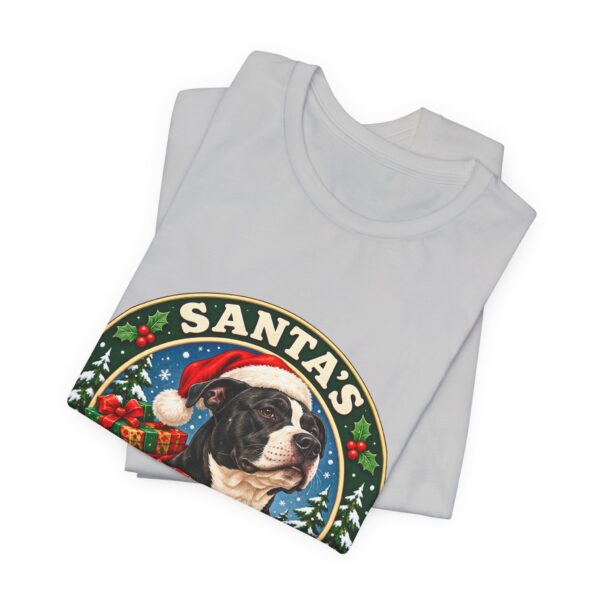 Santa's Pawtection Detail Christmas Pitty T-Shirt