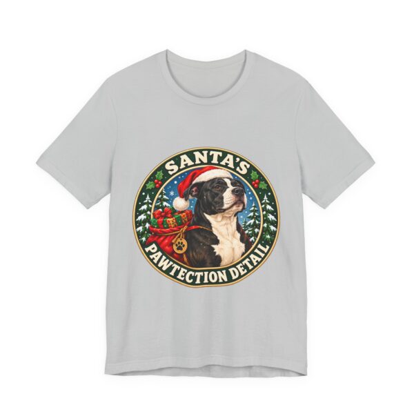 Santa's Pawtection Detail Christmas Pitty T-Shirt