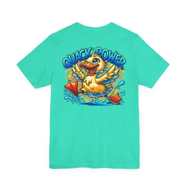 Quack Power Tee — Playful Duck Graphic T‑Shirt (Front Chest & Big Back Print)