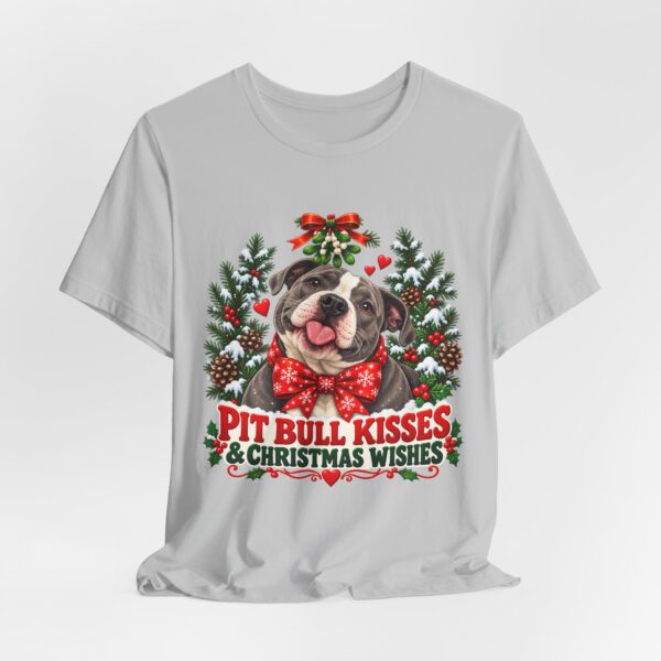 Pit Bull Kisses & Christmas Wishes T-Shirt