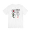 Nurse Appreciation T-Shirt - "Nurses Make a Difference Every Day" Floral Stethoscope Design