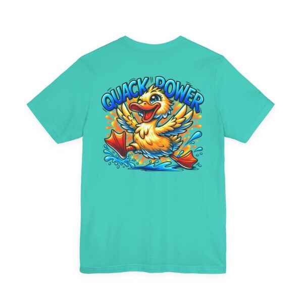 Quack Power Tee — Playful Duck Graphic T‑Shirt (Front Chest & Big Back Print)