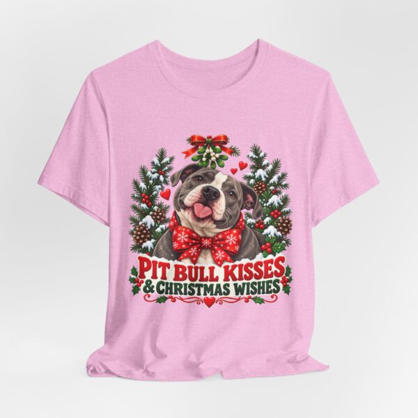 Pit Bull Kisses & Christmas Wishes T-Shirt