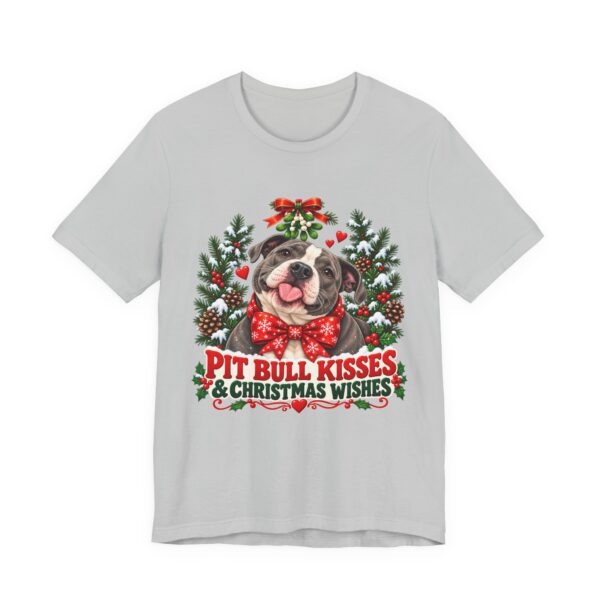 Pit Bull Kisses & Christmas Wishes T-Shirt
