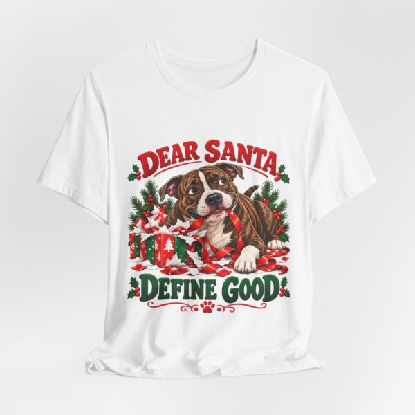 T-Shirt — "Dear Santa Define Good" Christmas Pitty Tee