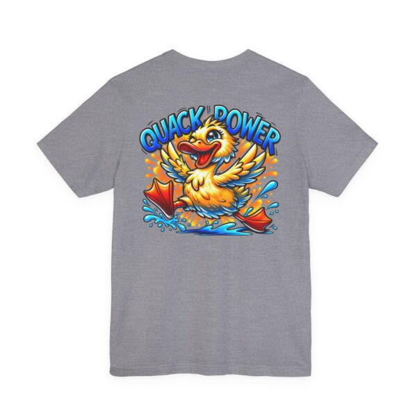 Quack Power Tee — Playful Duck Graphic T‑Shirt (Front Chest & Big Back Print)