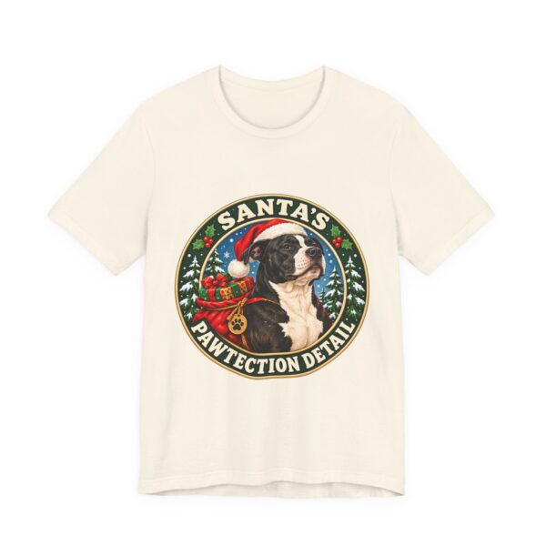 Santa's Pawtection Detail Christmas Pitty T-Shirt