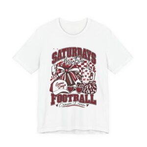 Saturdays Are for Football T-Shirt – Game Day Cheer Tee