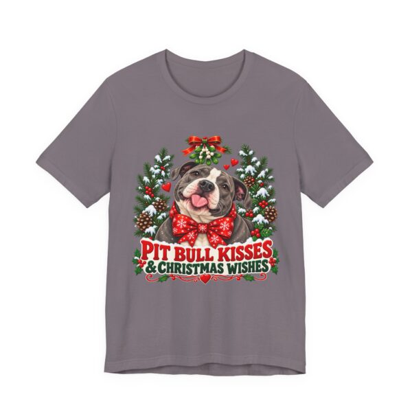 Pit Bull Kisses & Christmas Wishes T-Shirt