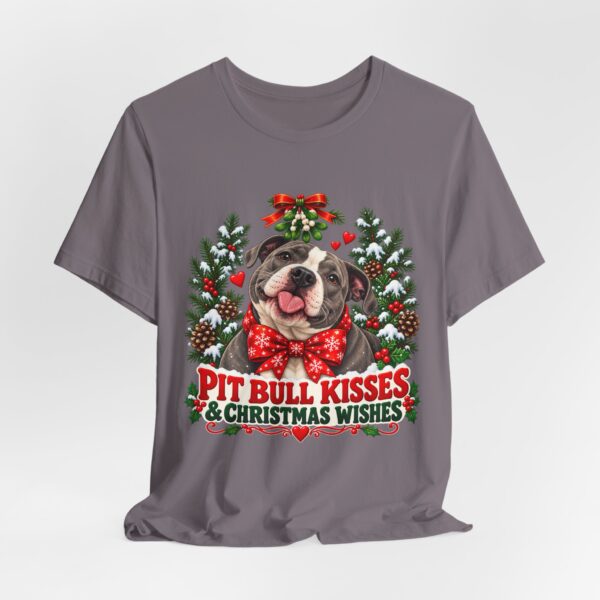 Pit Bull Kisses & Christmas Wishes T-Shirt