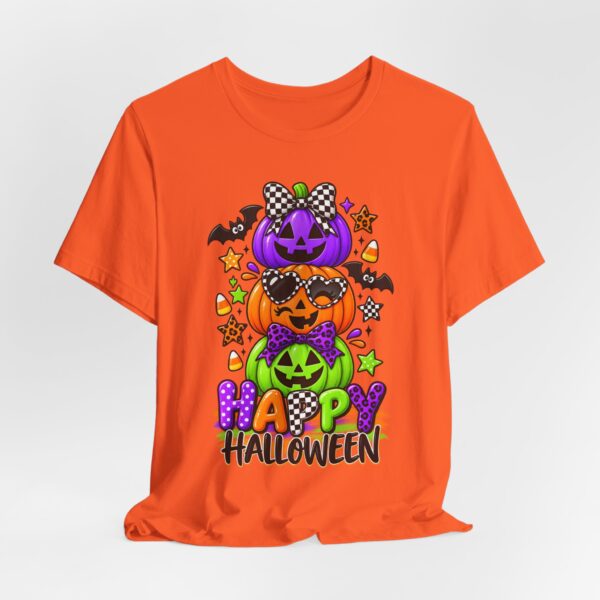 Happy Halloween Stack Pumpkin T-Shirt