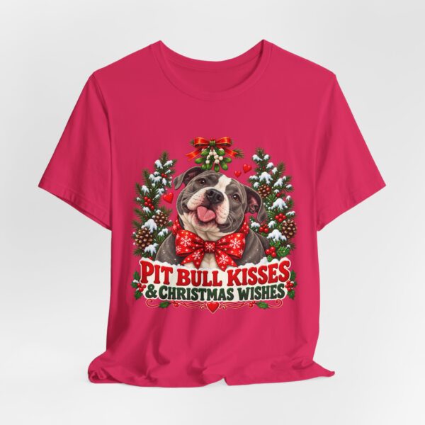 Pit Bull Kisses & Christmas Wishes T-Shirt