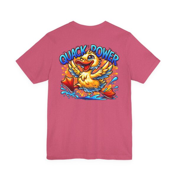 Quack Power Tee — Playful Duck Graphic T‑Shirt (Front Chest & Big Back Print)