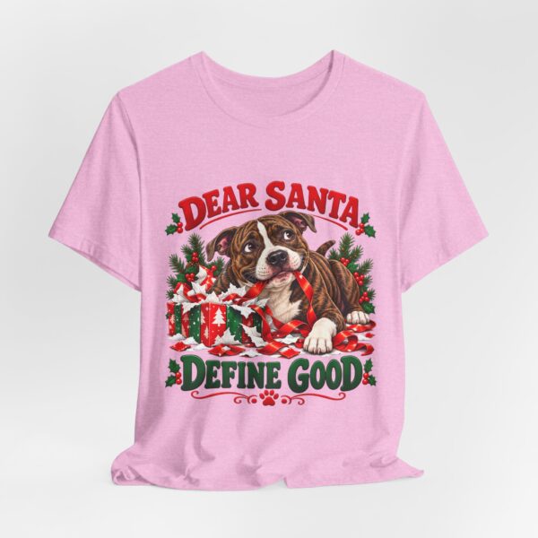 T-Shirt — "Dear Santa Define Good" Christmas Pitty Tee