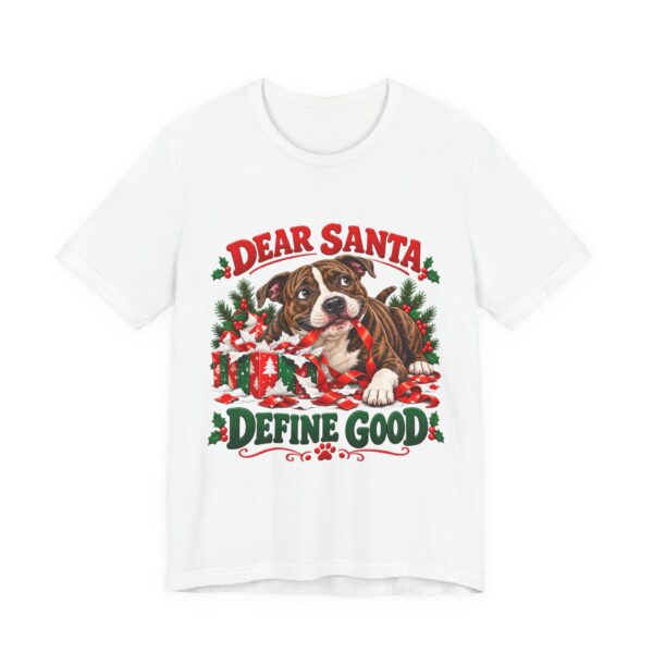 T-Shirt — "Dear Santa Define Good" Christmas Pitty Tee