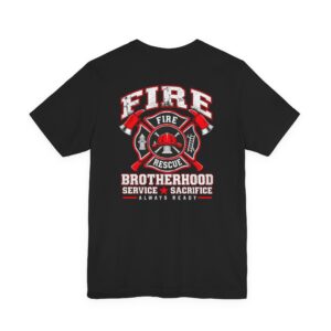 14131384121919621526_2048.jpeg Firefighter Brotherhood T‑Shirt — Fire Rescue Service & Sacrifice Tee