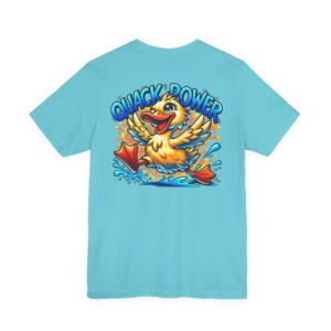 Quack Power Tee — Playful Duck Graphic T‑Shirt (Front Chest & Big Back Print)