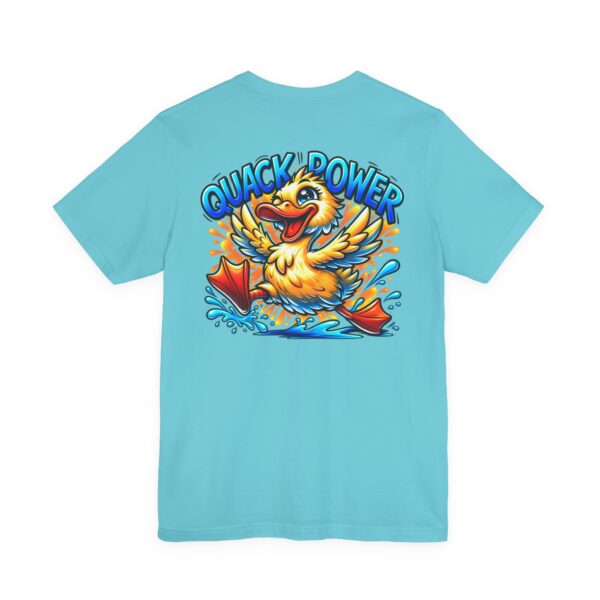 Quack Power Tee — Playful Duck Graphic T‑Shirt (Front Chest & Big Back Print)