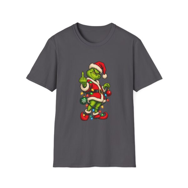 Grinch Santa Middle Finger T-Shirt