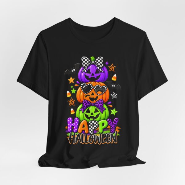 Happy Halloween Stack Pumpkin T-Shirt