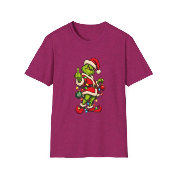 Grinch Santa Middle Finger T-Shirt