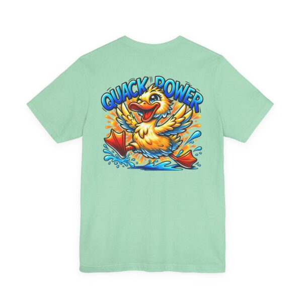 Quack Power Tee — Playful Duck Graphic T‑Shirt (Front Chest & Big Back Print)
