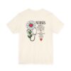 Nurse Appreciation T-Shirt - "Nurses Make a Difference Every Day" Floral Stethoscope Design