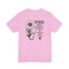 Nurse Appreciation T-Shirt - "Nurses Make a Difference Every Day" Floral Stethoscope Design