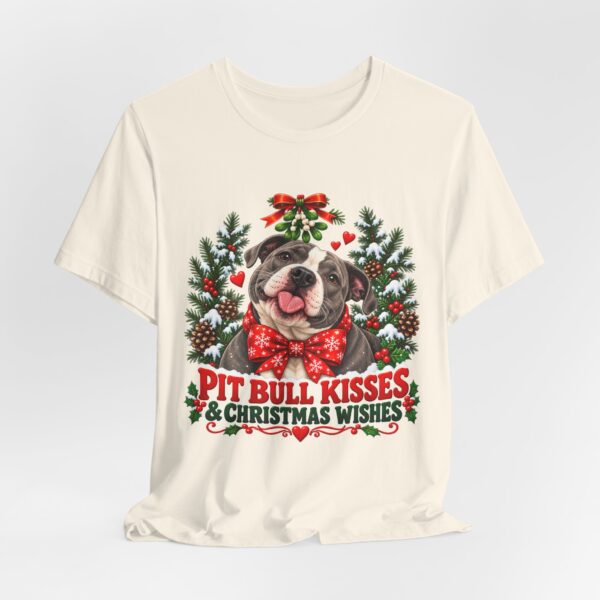 Pit Bull Kisses & Christmas Wishes T-Shirt