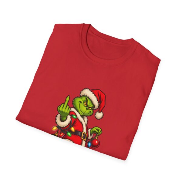 Grinch Santa Middle Finger T-Shirt