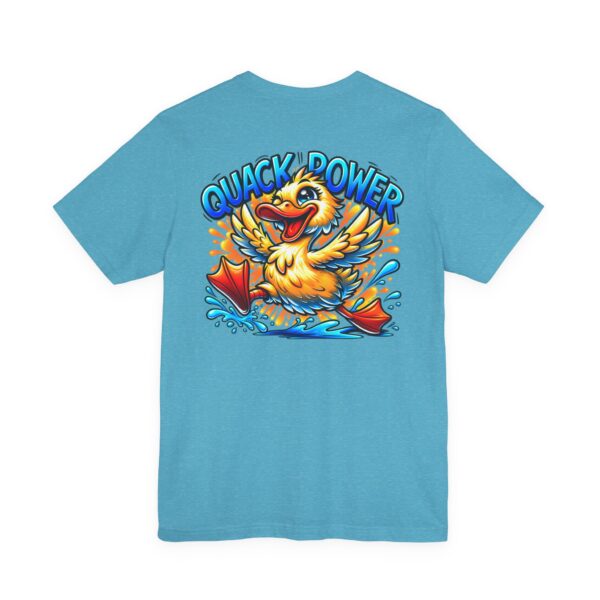 Quack Power Tee — Playful Duck Graphic T‑Shirt (Front Chest & Big Back Print)