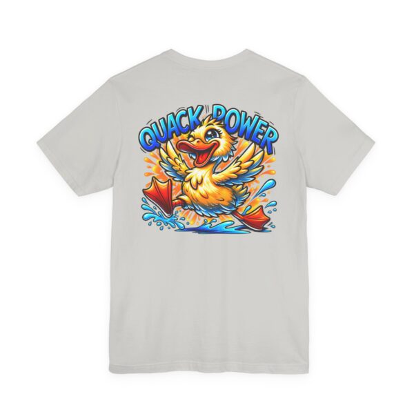 Quack Power Tee — Playful Duck Graphic T‑Shirt (Front Chest & Big Back Print)