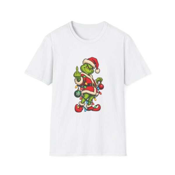 Grinch Santa Middle Finger T-Shirt