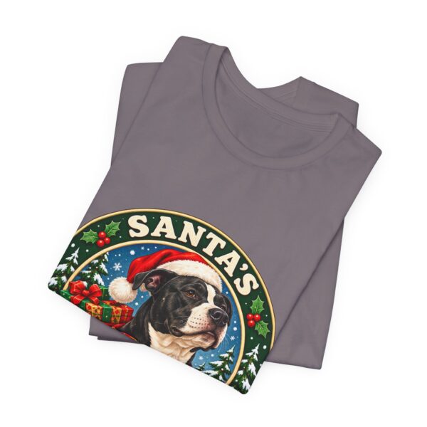 Santa's Pawtection Detail Christmas Pitty T-Shirt