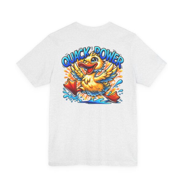 Quack Power Tee — Playful Duck Graphic T‑Shirt (Front Chest & Big Back Print)