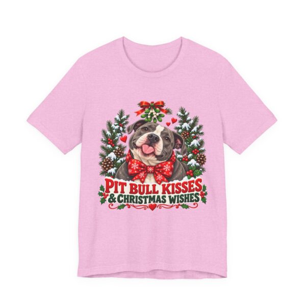 Pit Bull Kisses & Christmas Wishes T-Shirt