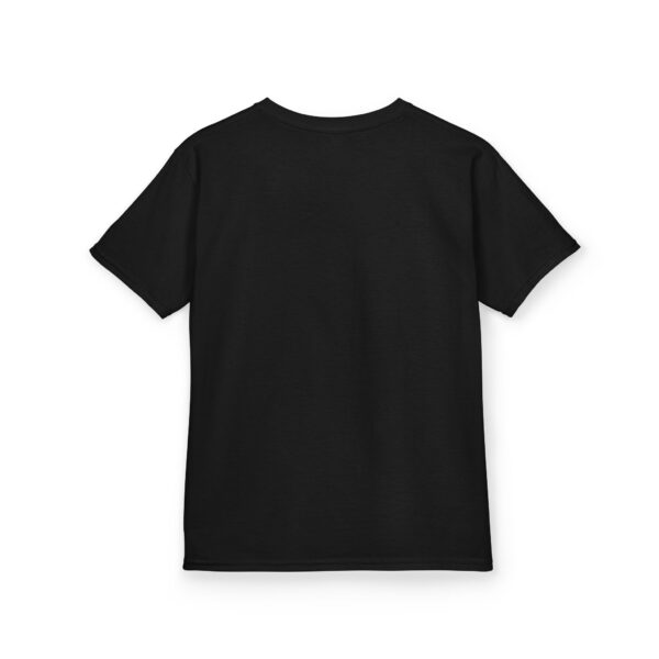 Kids Halloween Tee — "Too Cute to Spook" Black Cat Pumpkin Design