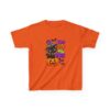 Kids Halloween Tee — "Too Cute to Spook" Black Cat Pumpkin Design