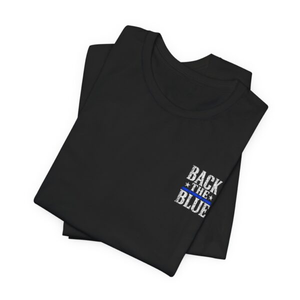 Thin Blue Line Flag T-Shirt — Back the Blue Police Support Tee