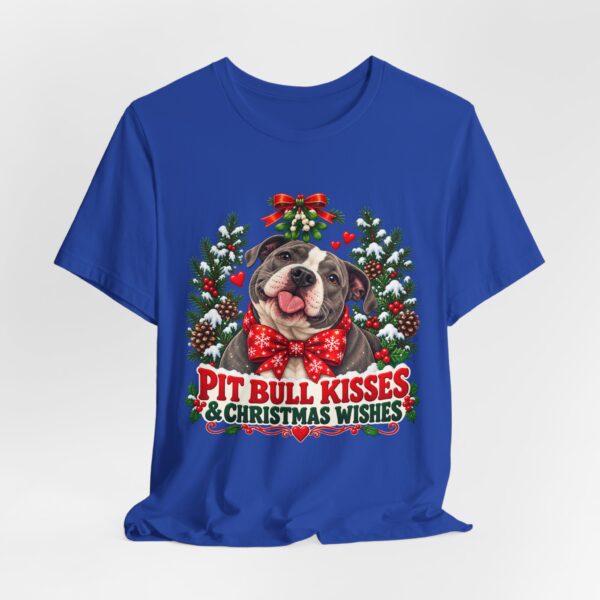 Pit Bull Kisses & Christmas Wishes T-Shirt
