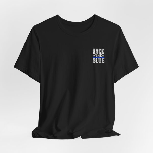 Thin Blue Line Flag T-Shirt — Back the Blue Police Support Tee