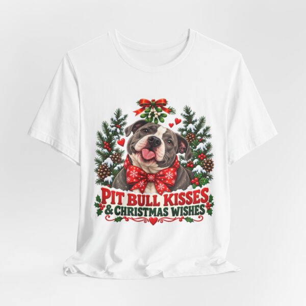 Pit Bull Kisses & Christmas Wishes T-Shirt